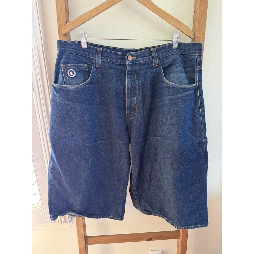 Vintage G Unit BLACK Denim Jean CARPENTER Shorts Y2K Mens Size 40 BAGGY Hip Hop
